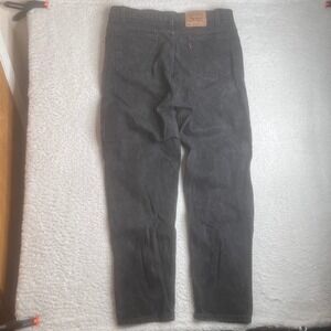 Levis 550 Mens 38x32 Relaxed Fit Orange Tab Washed Black Jeans 90s